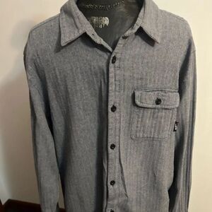 Rusty Vintage Gray button-down shirt, size M